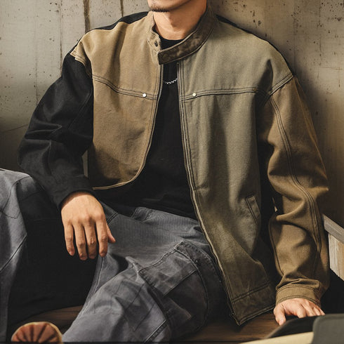 Color Block Work Jacket P1830